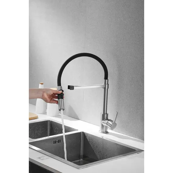 Смеситель для кухни с гибким изливом Rose R133L, изображение 34