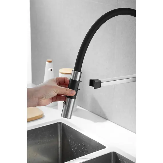 Смеситель для кухни с гибким изливом Rose R133L, изображение 6