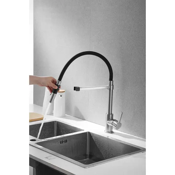 Смеситель для кухни с гибким изливом Rose R133L, изображение 4