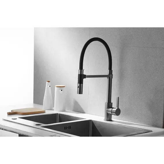 Смеситель для кухни с гибким изливом Rose R133T, изображение 29