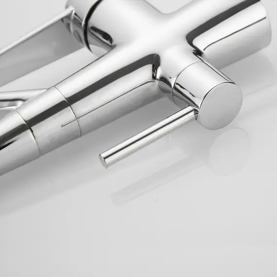 Смеситель для кухни с гибким изливом Rose R558 хром/серый, изображение 6