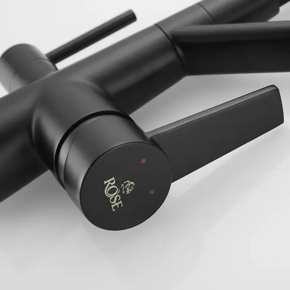 Смеситель для кухни с гибким изливом Rose R558H черный, изображение 8