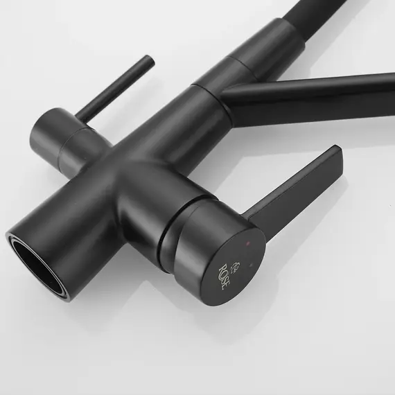 Смеситель для кухни с гибким изливом Rose R558H черный, изображение 10