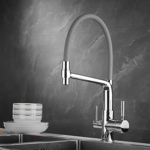 Смеситель для кухни с гибким изливом Rose R658, изображение 6