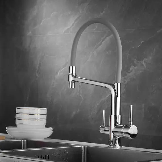Смеситель для кухни с гибким изливом Rose R658, изображение 5