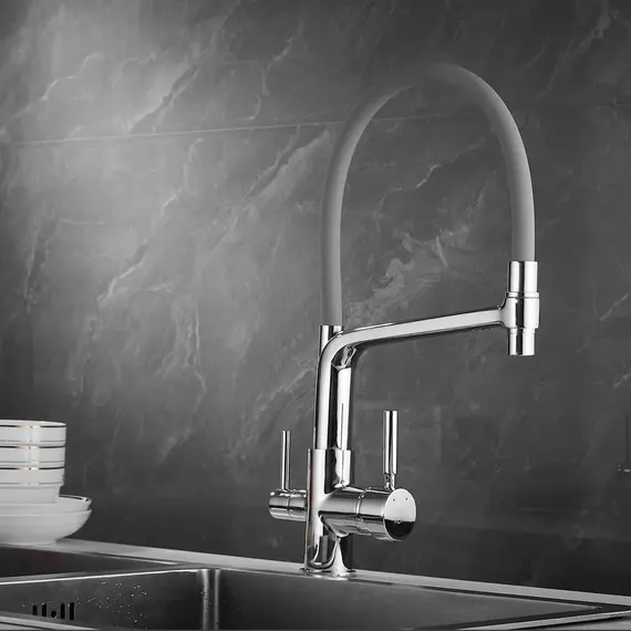 Смеситель для кухни с гибким изливом Rose R658, изображение 4