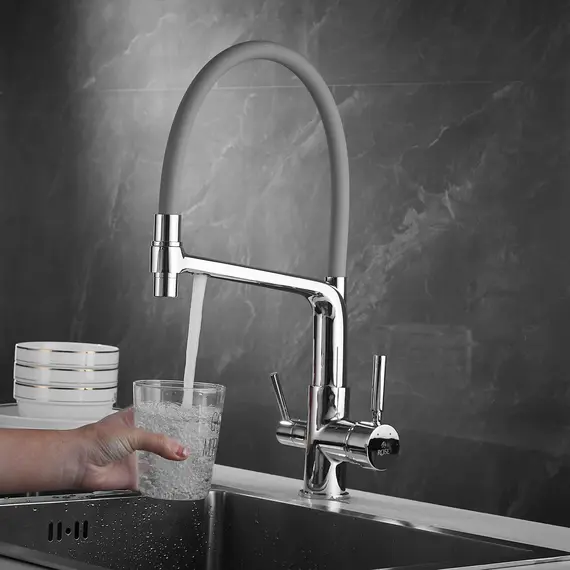 Смеситель для кухни с гибким изливом Rose R658, изображение 14