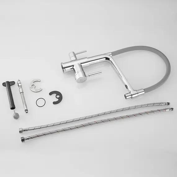 Смеситель для кухни с гибким изливом Rose R658, изображение 11