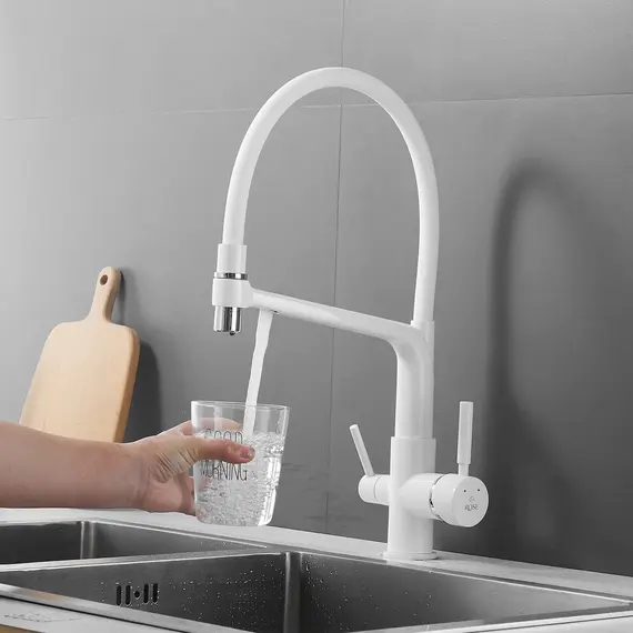 Смеситель для кухни с гибким изливом Rose R658C, изображение 13