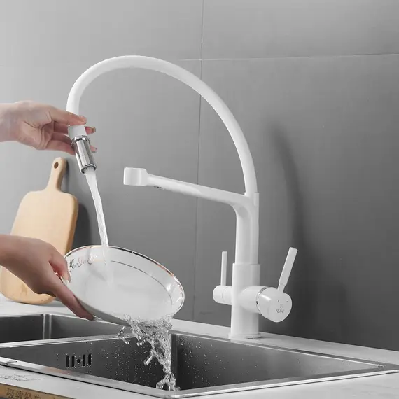 Смеситель для кухни с гибким изливом Rose R658C, изображение 12