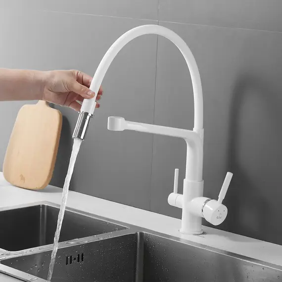 Смеситель для кухни с гибким изливом Rose R658C, изображение 11