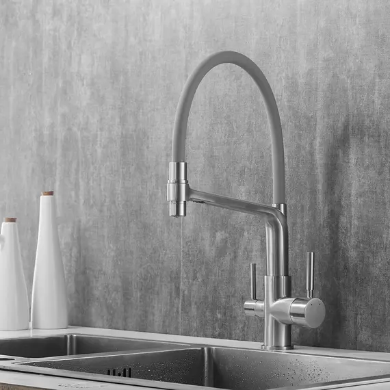 Смеситель для кухни с гибким изливом Rose R658L, изображение 5