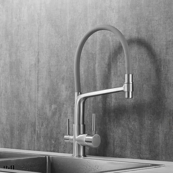 Смеситель для кухни с гибким изливом Rose R658L, изображение 4