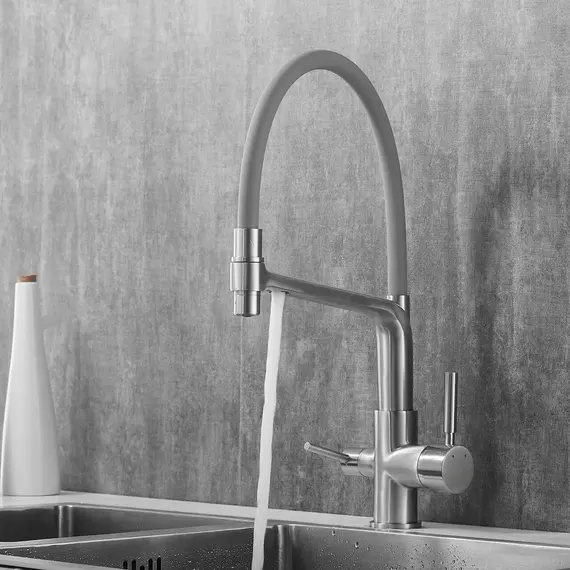 Смеситель для кухни с гибким изливом Rose R658L, изображение 18