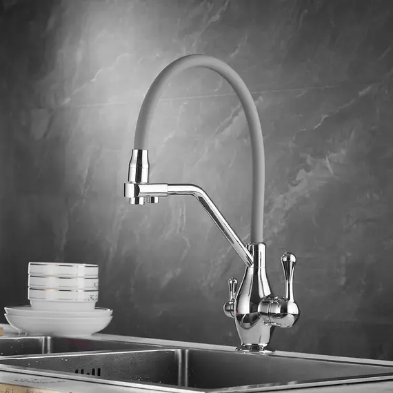 Смеситель для кухни с гибким изливом Rose R858, изображение 7