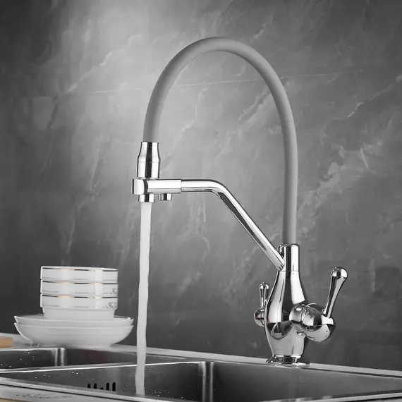 Смеситель для кухни с гибким изливом Rose R858, изображение 4