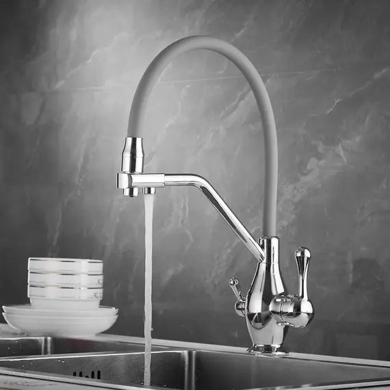Смеситель для кухни с гибким изливом Rose R858, изображение 3