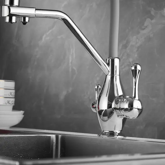 Смеситель для кухни с гибким изливом Rose R858, изображение 16