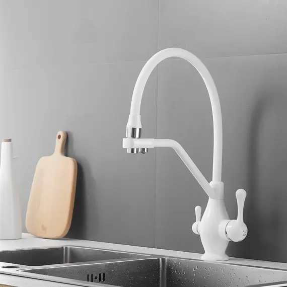 Смеситель для кухни с гибким изливом Rose R858C, изображение 7