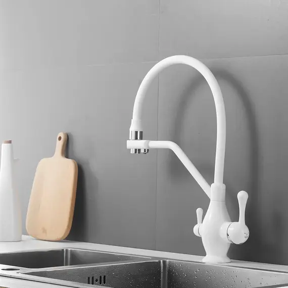 Смеситель для кухни с гибким изливом Rose R858C, изображение 6