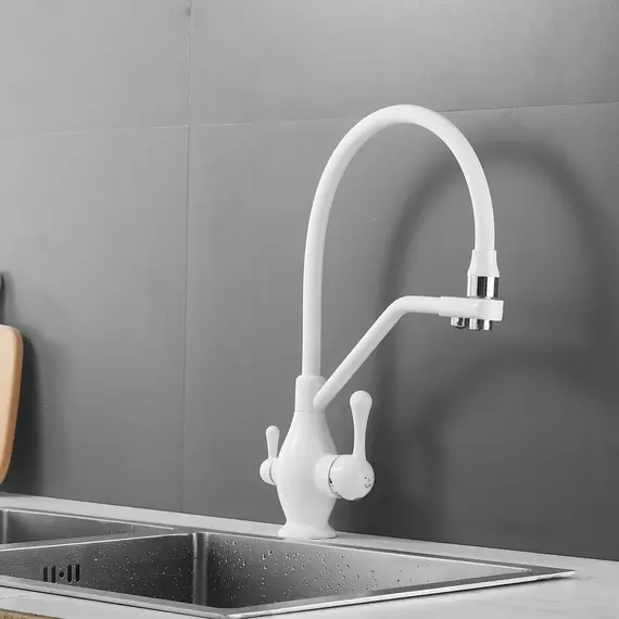 Смеситель для кухни с гибким изливом Rose R858C, изображение 5