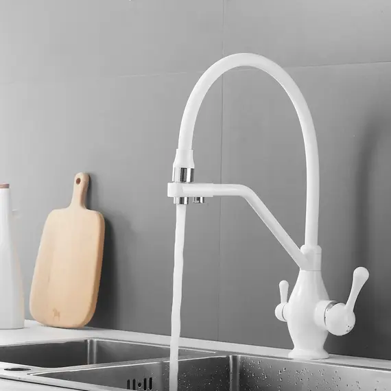 Смеситель для кухни с гибким изливом Rose R858C, изображение 4