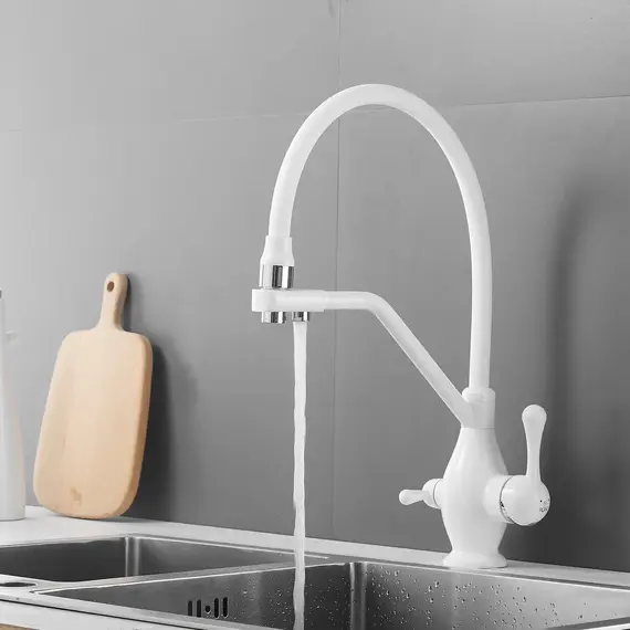 Смеситель для кухни с гибким изливом Rose R858C, изображение 17