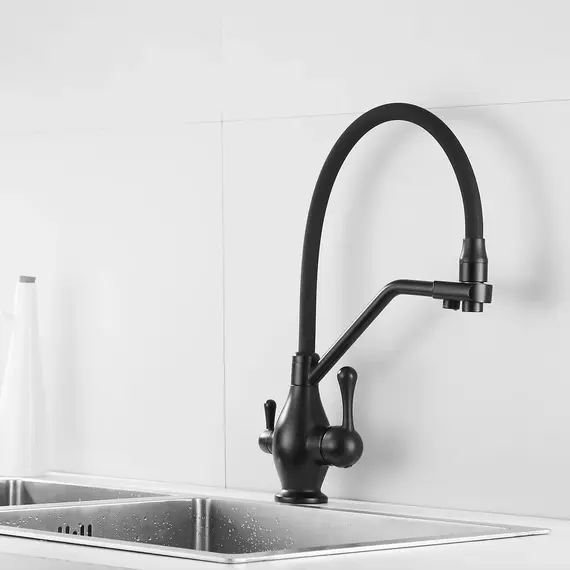 Смеситель для кухни с гибким изливом Rose R858H, изображение 4