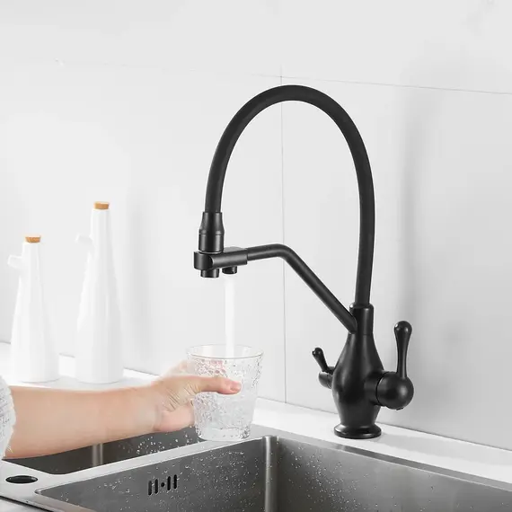 Смеситель для кухни с гибким изливом Rose R858H, изображение 15