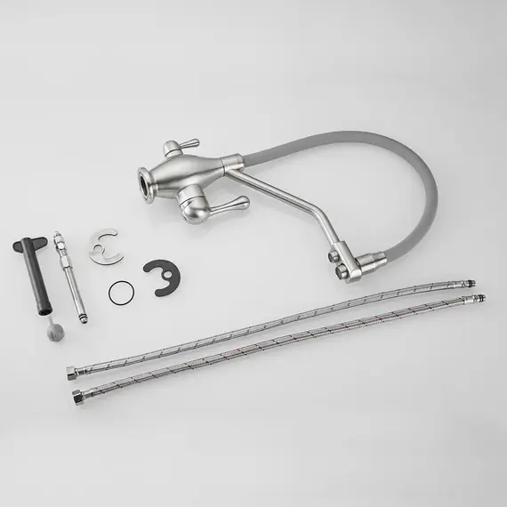 Смеситель для кухни с гибким изливом Rose R858L, изображение 14