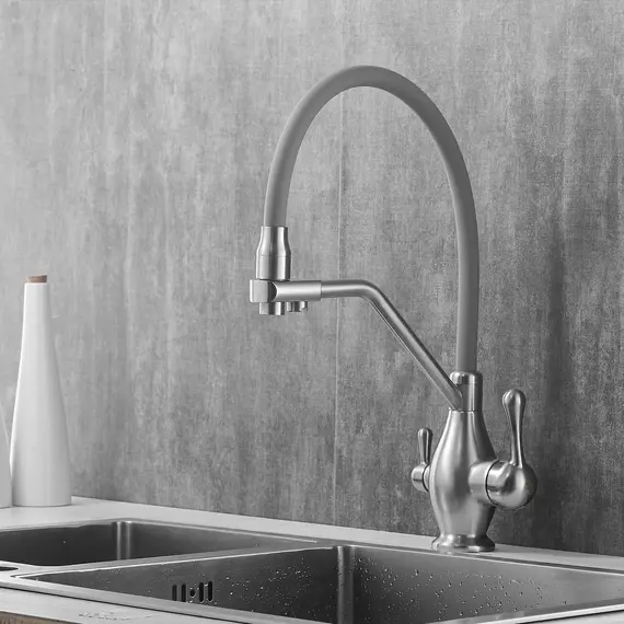 Смеситель для кухни с гибким изливом Rose R858L, изображение 2