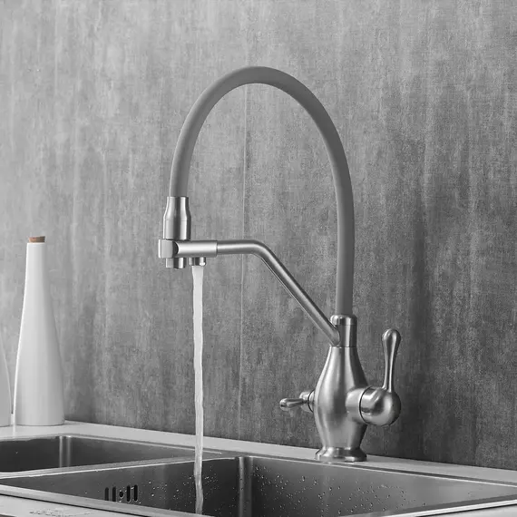 Смеситель для кухни с гибким изливом Rose R858L, изображение 5