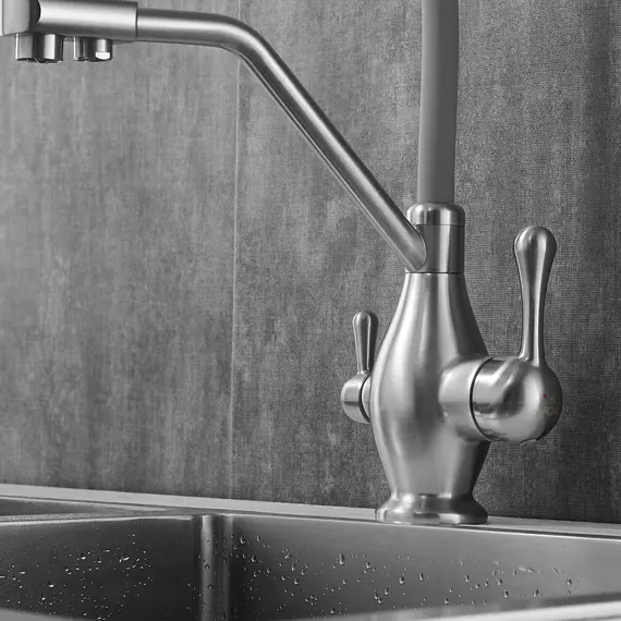 Смеситель для кухни с гибким изливом Rose R858L, изображение 15