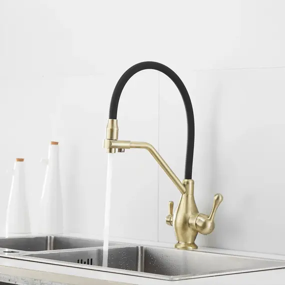 Смеситель для кухни с гибким изливом Rose R858Q, изображение 18