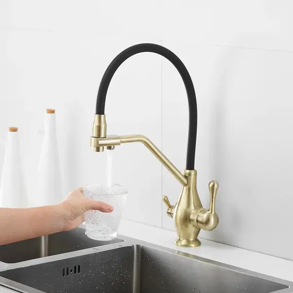 Смеситель для кухни с гибким изливом Rose R858Q, изображение 15