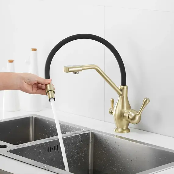 Смеситель для кухни с гибким изливом Rose R858Q, изображение 12