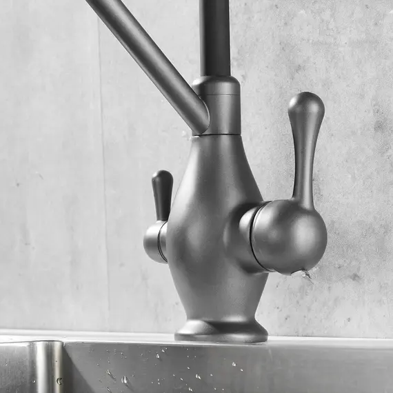 Смеситель для кухни с гибким изливом Rose R858Y, изображение 16