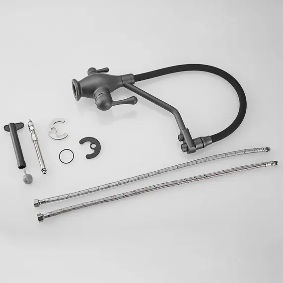 Смеситель для кухни с гибким изливом Rose R858Y, изображение 11