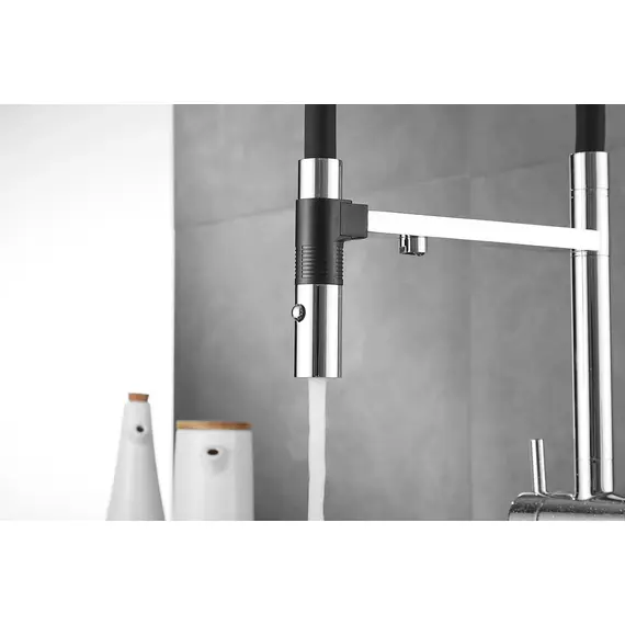 Смеситель для кухни Rose R958 хром с гибким изливом magneto, изображение 11