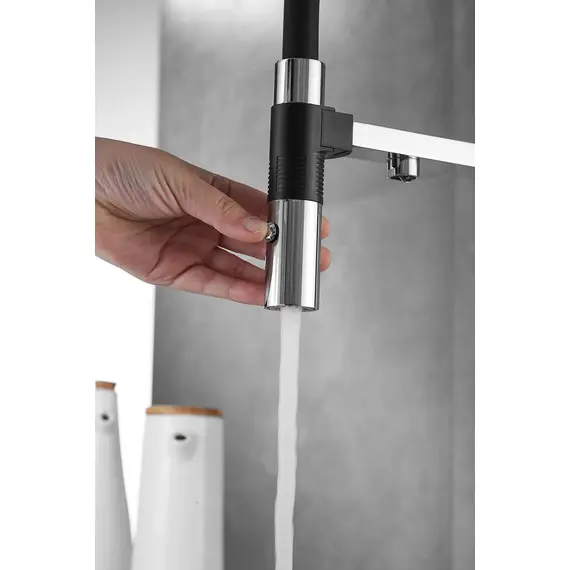 Смеситель для кухни Rose R958 хром с гибким изливом magneto, изображение 9