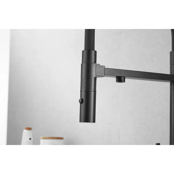 Смеситель для кухни Rose R958H антрацит с гибким изливом magneto, изображение 26