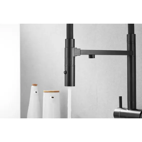 Смеситель для кухни Rose R958H антрацит с гибким изливом magneto, изображение 22
