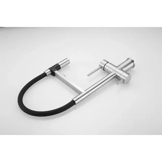 Смеситель для кухни Rose R958L сатин с гибким изливом magneto, изображение 29