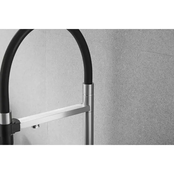 Смеситель для кухни Rose R958L сатин с гибким изливом magneto, изображение 24