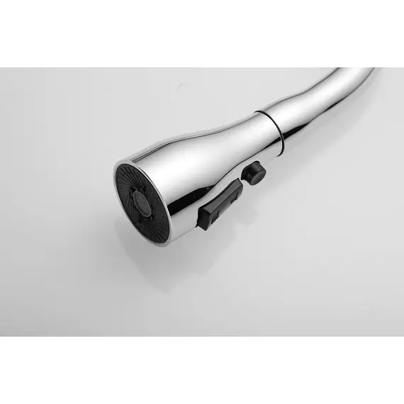 Смеситель для кухни с выдвижной лейкой душ Shevanik S163 хром, изображение 29