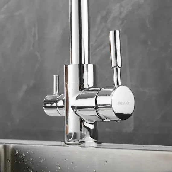 Смеситель для кухни со встроенным фильтром (краном) под питьевую воду Shevanik S168, изображение 15