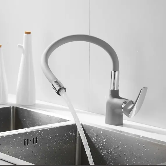 Смеситель для кухни с гибким изливом Shevanik S443-9, изображение 4