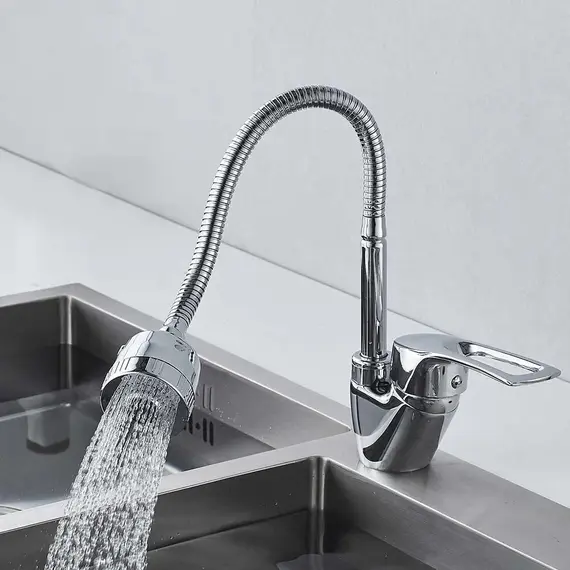 Смеситель для кухни с гибким изливом Shevanik S5143, изображение 2