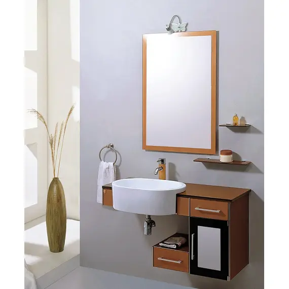 Тумба с раковиной Julia F127 100 см стеклянная золотая, изображение 2