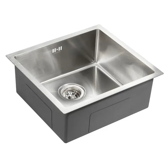 Мойка из нержавейки Paulmark Gerberg 48 Uni PM254844-BS 48 х 44 см сталь, изображение 2